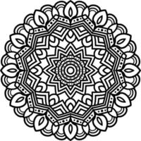 motif de mandala abstrait. illustration vectorielle vecteur