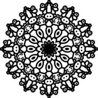 le motif de mandala dessiné convient à d'autres livres de collection de design comme ornements vecteur