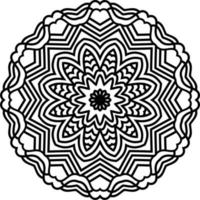 motif de mandala abstrait. illustration vectorielle vecteur