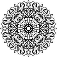 le motif de mandala dessiné convient à d'autres livres de collection de design comme ornements vecteur