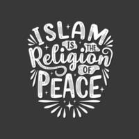 ramadan rechargez votre typographie du mois sacré de la religion musulmane iman. vecteur