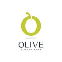 modèle de conception de beauté et spa logo huile d'olive vecteur