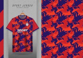 conception de motifs en tissu pour t-shirts de sport, maillots de football, maillots de course, maillots, maillots d'entraînement, motif orange-violet. vecteur