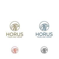 modèle d'icône de conception de logo horus vecteur