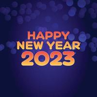 bonne année, bonne année 2023, célébration, 2023, fond de vacances, effets de texte 3d vecteur