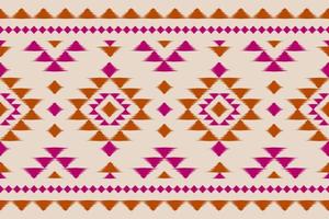 tapis ethnique motif ikat art. motif harmonieux d'ikat ethnique géométrique en tribal. façon mexicaine. vecteur