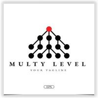 multy niveau logo premium élégant modèle vecteur eps 10