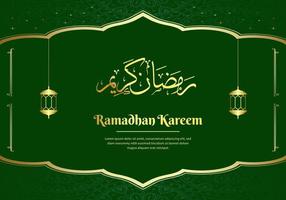 ramadan kareem fond islamique lanternes suspendues vecteur