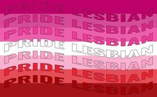 drapeau de la fierté lesbienne. symbole de la communauté lgbt. affiche de drapeau de fierté, icône, logo, signe, symbole. illustration vectorielle vecteur