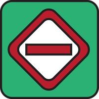 panneau de signalisation rouge, illustration, vecteur sur fond blanc.