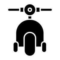 style d'icône de scooter vecteur
