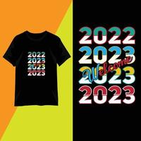 t-shirt design 2023 citations typographie vecteur