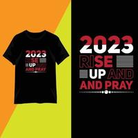 t-shirt design 2023 citations typographie vecteur