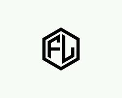 modèle de vecteur de conception de logo fl lf