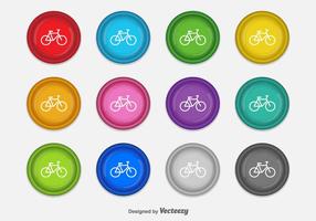 Bicycle icônes vectorielles vecteur