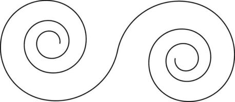 double spirale, illustration vintage vecteur