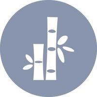 bambou de méditation, icône illustration, vecteur sur fond blanc