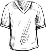 dessin de t-shirt, illustration, vecteur sur fond blanc.