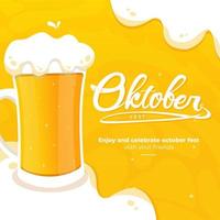 illustration du concept de l'oktoberfest vecteur