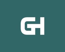 modèle de vecteur de conception de logo gh hg