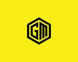 modèle de vecteur de conception de logo gm mg