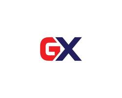 modèle de vecteur de conception de logo gx xg