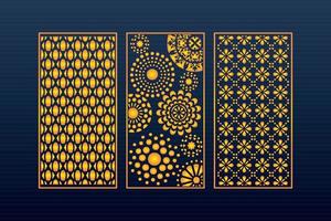 abstrait géométrique islamique fond décoratif arabe ornement cnc coupé motif laser vecteur