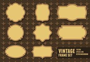 Vintage Sets Frame vecteur