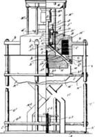 illustration vintage de séparateur magnétique. vecteur