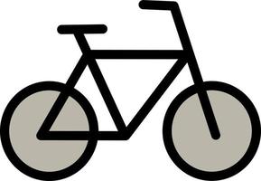vélo de transport, illustration, vecteur sur fond blanc.