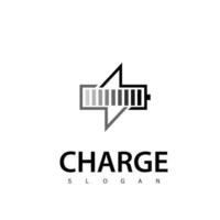 conception de logo de charge technologie de logo d'énergie vecteur