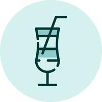 boisson cocktail, illustration, vecteur sur fond blanc.
