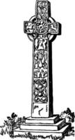 St. croix de martin, illustration vintage. vecteur