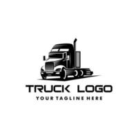 modèle de logo de camion de tête avec fond blanc. adapté à vos besoins de conception, logo, illustration, animation, etc. vecteur