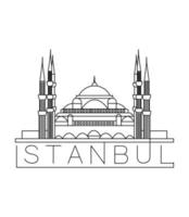 illustration vectorielle d'istanbul vecteur