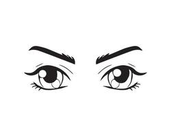 illustration vectorielle de l'expression des yeux vecteur