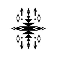 motif géométrique ethnique noir vecteur