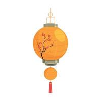 illustration vectorielle de lanterne chinoise vecteur