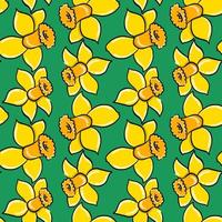 motif de fleurs jaunes , illustration, vecteur sur fond blanc