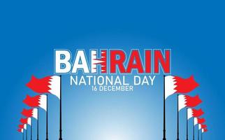 affiche pour la célébration de la fête nationale de bahreïn vecteur