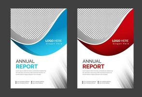 modèle de conception de couverture de rapport annuel d'entreprise vecteur