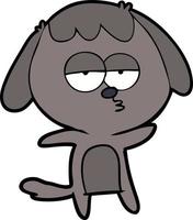 personnage de chien de vecteur dans le style de dessin animé