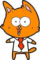 personnage de chat de vecteur en style cartoon