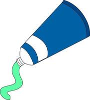 dentifrice vert, illustration, vecteur sur fond blanc.