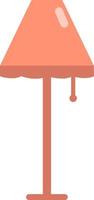 Grande lampe rose, illustration, vecteur sur fond blanc