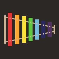 xylophone, illustration, vecteur sur fond blanc.