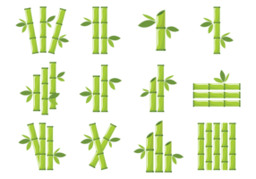 Bamboo Icons Vector