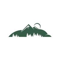 illustration de conception icône logo montagne vecteur