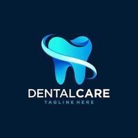 vecteur de logo de clinique dentaire créative. icône de symbole dentaire abstrait avec un style design moderne