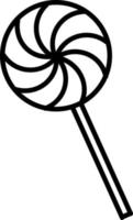 Lolipop sphérique, illustration, vecteur sur fond blanc.